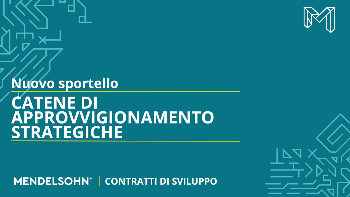 catene di approvvigionamento strategiche